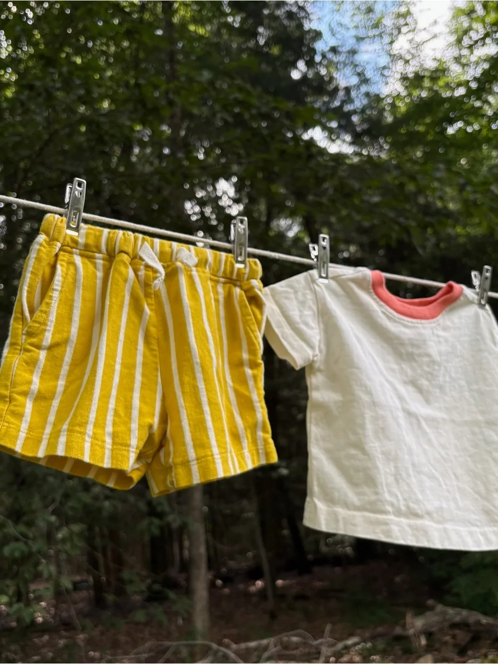 Hanna Andersson Baby Two-Piece Set - Tee with Shorts - Size 3-6 Months
